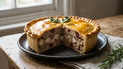 Wystawne świąteczne ciasto - cały świąteczny posiłek w złocistym cieście