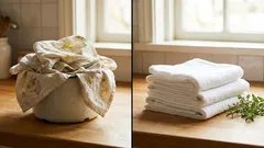 Ręczniki kuchenne znów jak nowe: prosty trik, który naprawdę działa